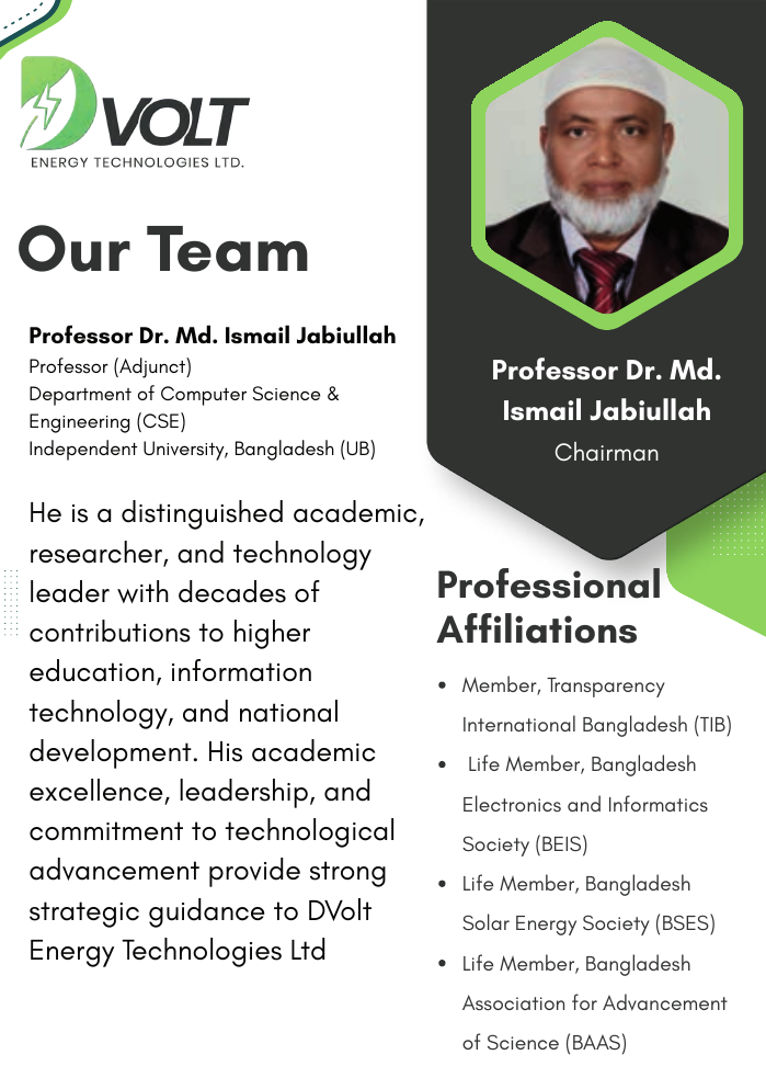 Professor Dr. Md. Ismail Jabiullah, Chairman
